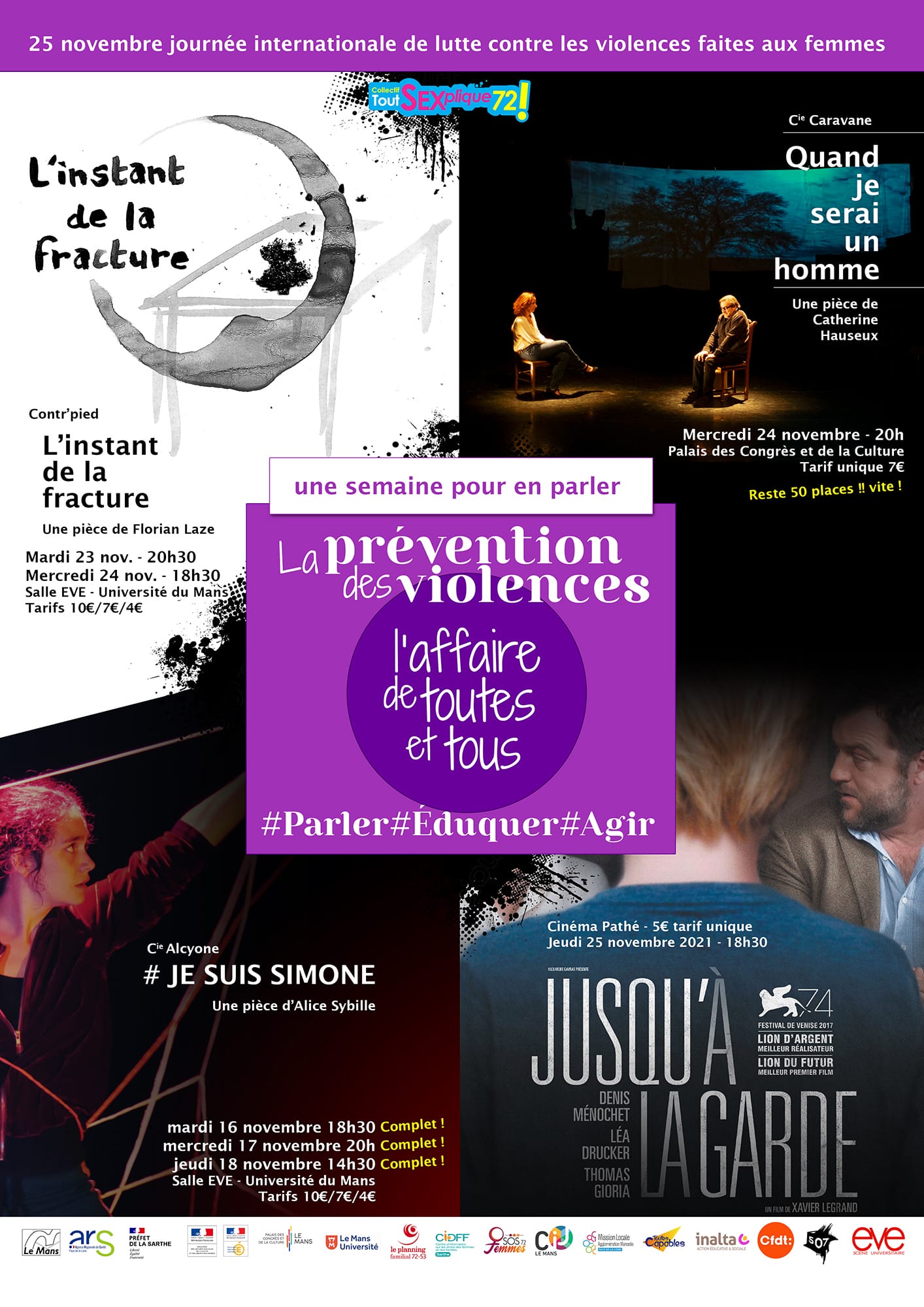 25 novembre, journée internationale de lutte contre les violences faites aux femmes