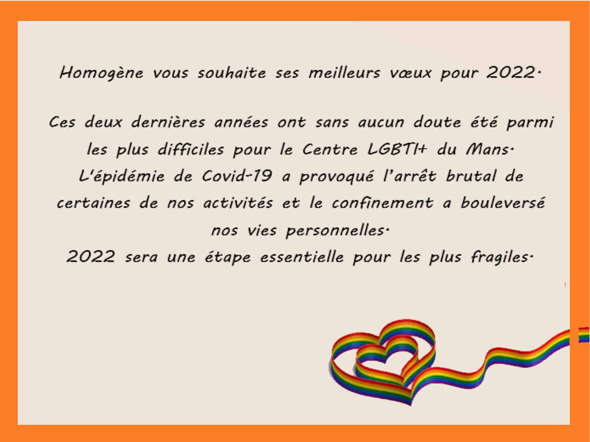 Centre LGBTI+ du Mans / VÅ“ux 2022