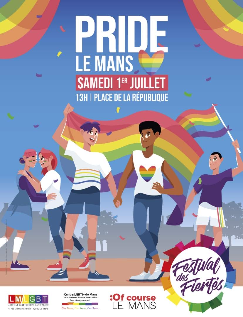PRIDE Le Mans 2023/ 1 juillet 2023 13h place de la république