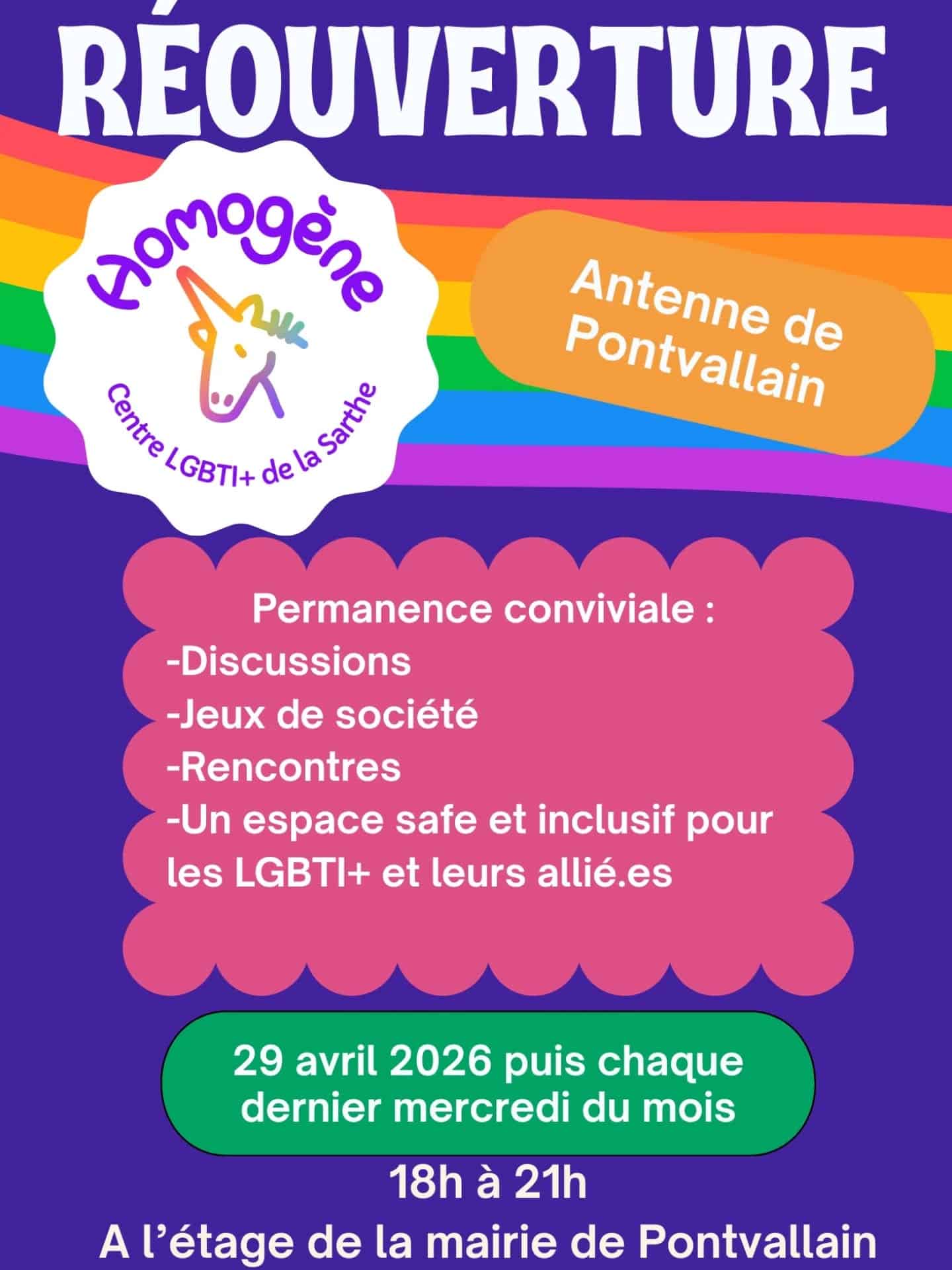 Nos accueils à l&rsquo;antenne sud de l&rsquo;association à Pontvallain sont de retour!